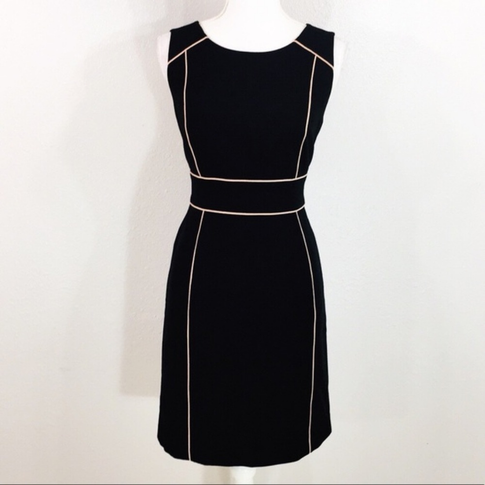 LOFT Ann Taylor Black Sheath Dress 00p